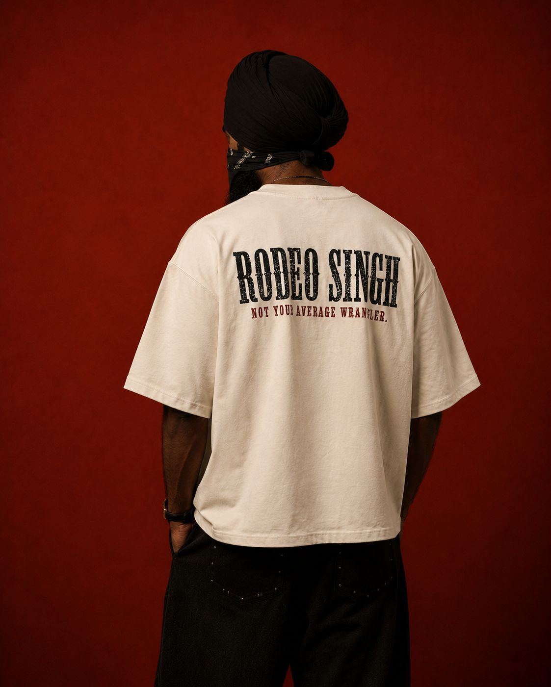 Oversized Mens Rodeo Singh T-shirt - Image 2